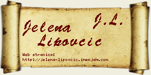 Jelena Lipovčić vizit kartica